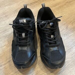 DREW Flash II Black Sneakers Athletic Oxford Shoe 9 NWOT